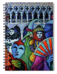 Carnival Of Venice Spiral Notebooks