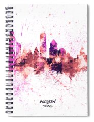 Watercolour Pink Roses Spiral Notebooks