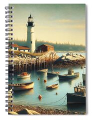 Lobster Fishing Spiral Notebooks