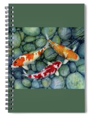 Koi Fish Spiral Notebooks
