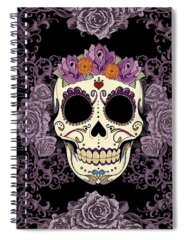 Purple Rose Spiral Notebooks