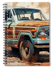 Old Jeep Spiral Notebooks
