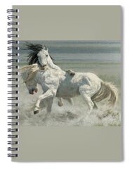 Contemporary Equine Spiral Notebooks