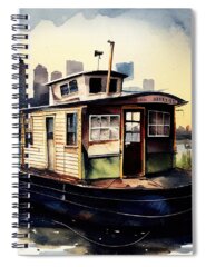 Houseboats Spiral Notebooks
