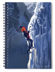 Ice Climbing Spiral Notebooks