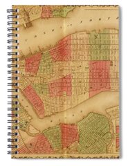 Manhattan Map Spiral Notebooks