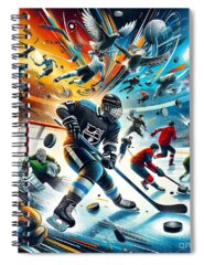 Ice Hockey Spiral Notebooks