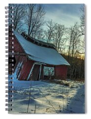 Falling Snow Spiral Notebooks
