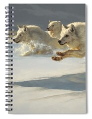 Arctic Wolf Spiral Notebooks