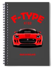 Jaguar F-type Spiral Notebooks