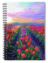 Purple Tulip Spiral Notebooks