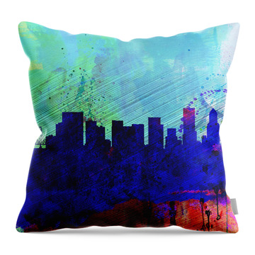 Downtown Portland Throw Pillows