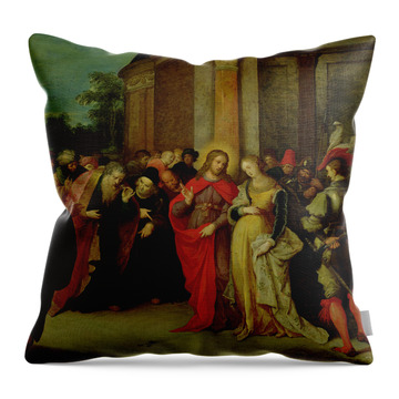 Father And Son Ii Throw Pillows