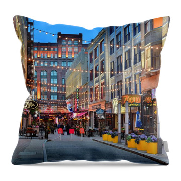 The Queen Of Bourbon Street Throw Pillows