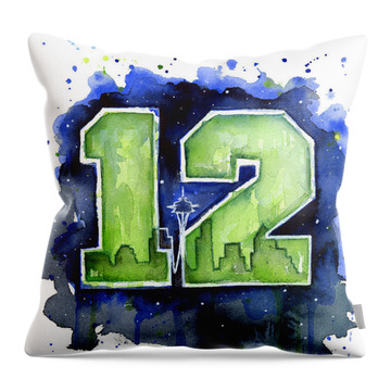 12th Man Throw Pillows