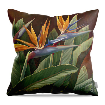 Bird-of-paradise Throw Pillows
