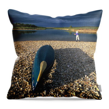 Gravel Bar Throw Pillows