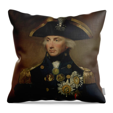 Lord Admiral Nelson Throw Pillows