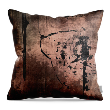 Abstract Cement Walls Throw Pillows