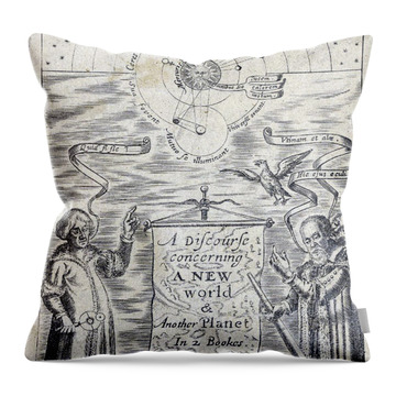 Discourse Concerning A New Planet, 1640 Throw Pillow