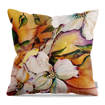 Bee And Flower Throw Pillows