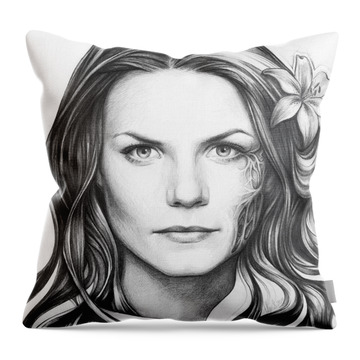 Jennifer Morrison Throw Pillows