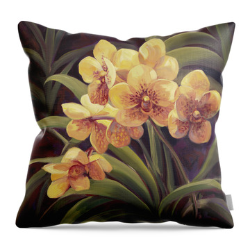 Dark Orchid Throw Pillows