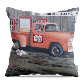 1951 Fargo Truck Paintings Throw Pillows