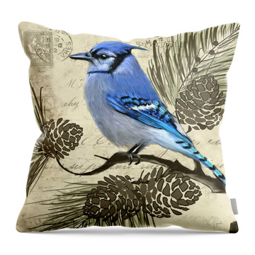 Migratory Birds Throw Pillows