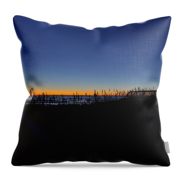 Outer Banks Beach Sunrise Sunset Sea Ocean Stars Taaffe Sand Surf North Throw Pillows