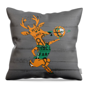 Milwaukee Bucks Throw Pillows