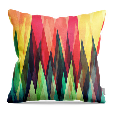 Mountain Sunset Throw Pillow