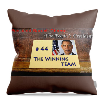 Barack Obama's Wife Throw Pillows