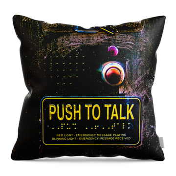 Talk Framed Throw Pillows