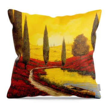 Silenzio Tra I Cipressi Throw Pillow