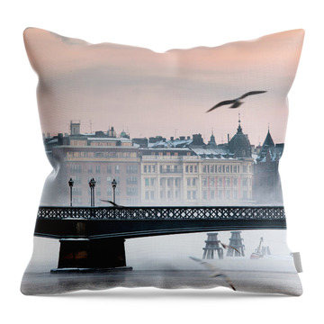 Skeppsholmen Bridge Throw Pillows