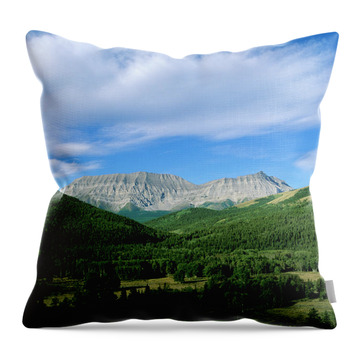 Canadian Foothills Landscape Throw Pillows