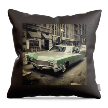 Old Vehicle Throw Pillows