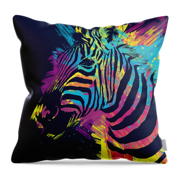Rainbow Horse Throw Pillows