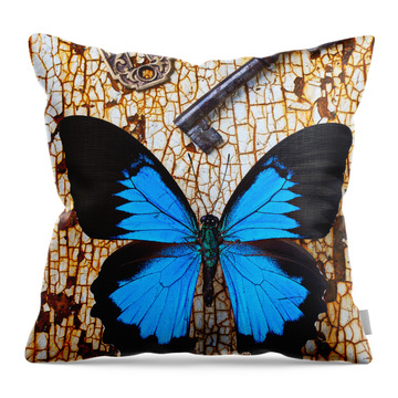 Iron Butterfly Throw Pillows