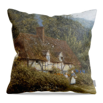 English Countryside Throw Pillows
