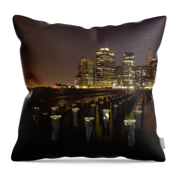 Downtown Celebration Throw Pillows