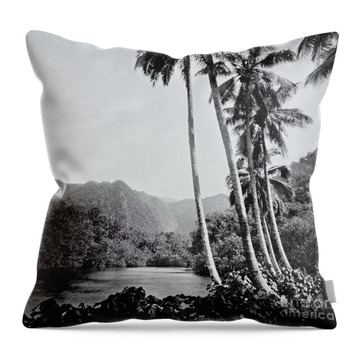 Society Islands Of French Polynesia Throw Pillows