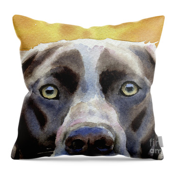 German Short Haired Pointer Throw Pillows