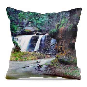 Queer Creek Throw Pillows