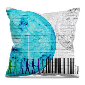 Human Evolution Throw Pillows