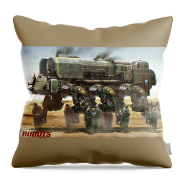 Steam Train Throw Pillows