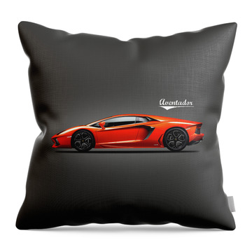 Lamborghini Aventador Throw Pillows