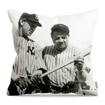 Babe Ruth World Series Throw Pillows