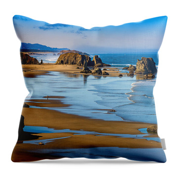 Southern Oregon Coast Throw Pillows